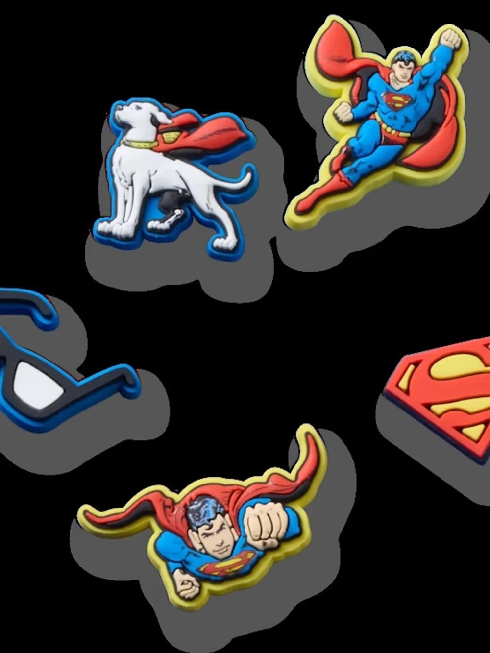 Crocs Jibbitz Original Superman Charm Set Of 5 - Picture 3 of 6